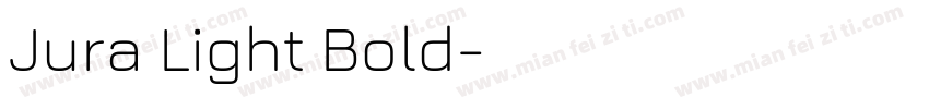 Jura Light Bold字体转换
